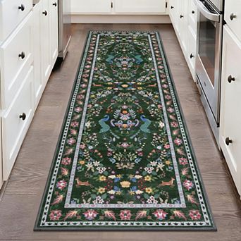 Washable Non Slip Boho Hallway Runner Rug Soft Durable Farmhouse Decor