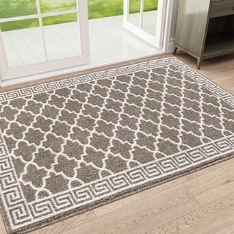 Washable Non Slip Absorbent Entryway Rug Low Profile High Traffic Floor Mat