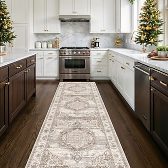 Soft Washable Non Slip Indoor Runner Rugs Stain Resistant for Bedroom Living Room