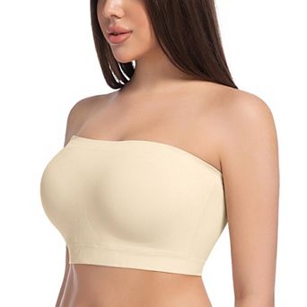 2 Pairs Wireless Strapless Bra Non Slip Push Up Bandeau Top