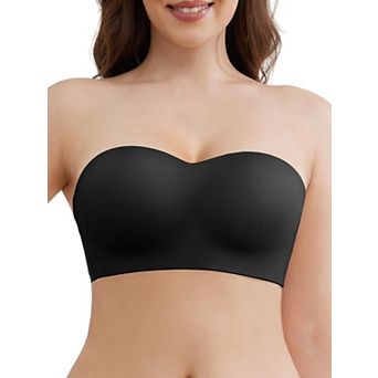 Women Anti Slip Push Up Strapless Bra Multiway Detachable Straps Breathable Smooth Fit