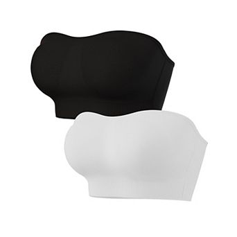 Women's Strapless Padded Bralette Seamless Wireless Supportive Tube Top