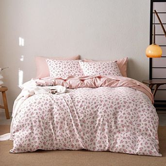 Coquette Floral Shabby Chic 7 pc Bedding Set All Season Microfiber