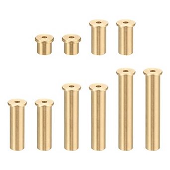 Golf Brass Tip Weights, Club Weight Head Accessories Reusable Plug 10Pcs, Yellow Bronze