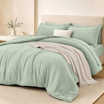 7 pc Luxury Ultra Soft Breathable Bedding Bed In A Bag Set