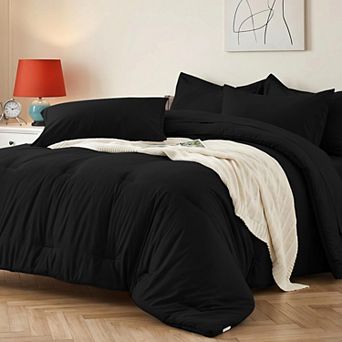 7 pc Down Alternative All Season Microfiber Bedding Set Soft Breathable Machine Washable