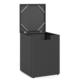 Wicker Propane Tank Cover Hideaway Side Table