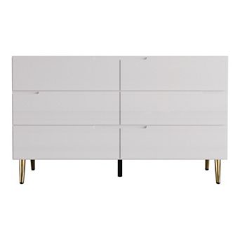 Contemporary 6 Drawers Dresser