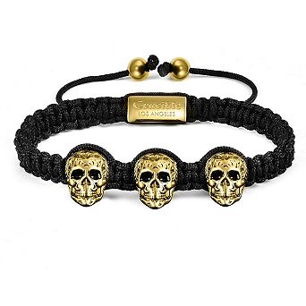 Crucible Triple Skulls Adjustable Bracelet