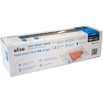 Oliso Pro VAC-SNAP Food Storage Bags for Oliso Vacuum Sealers (Large)