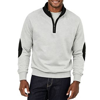Men's Blocked Casual Sweatshirt with Fleece Lining