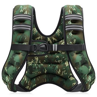 Weighted Vest Reflective Stripe Workout Running Fitness Strength Training