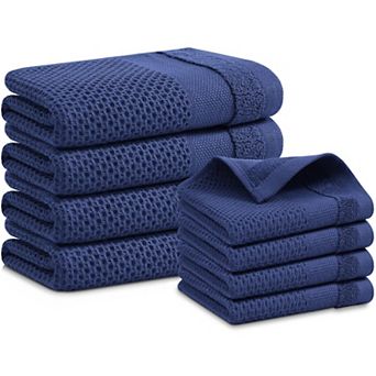 Kitchen Towels Dishcloths Waffle Weave Soft Absorbent