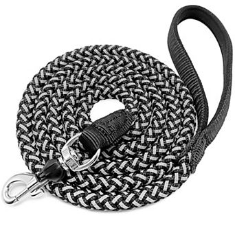 6ft 1/2" Reflective Dog Leash Nylon Rope Braided Heavy Duty Walking Leads 10-180lbs