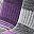 Purple Grey Stripes