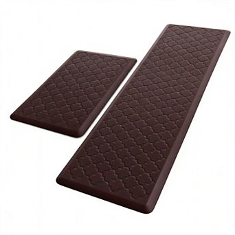 2 pc Kitchen Mat Cushioned Anti-Fatigue Water Resistant Foam
