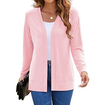 Women's Lightweight Open Front Cardigan Long Sleeve