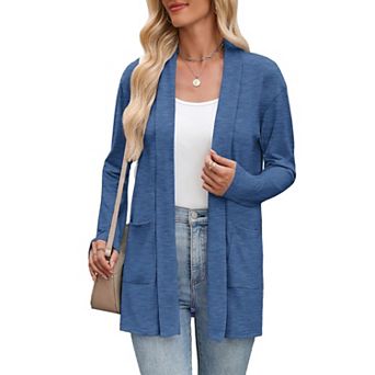 Women's Lightweight Open Front Long Sleeve Cardigan