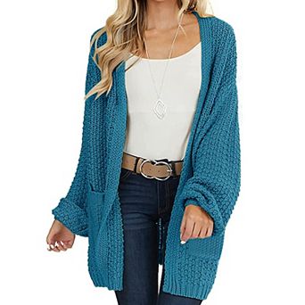 Womens Fall Chunky Knit Cardigan