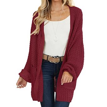 Womens Fall Chunky Knit Cardigan