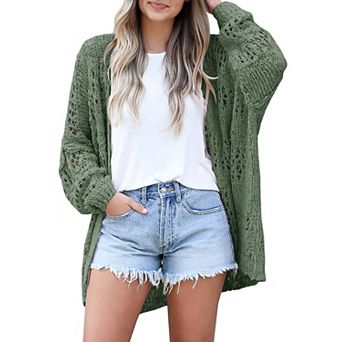 Women's Crochet Cardigan Kimono Lightweight Summer