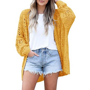 Women's Crochet Cardigan Kimono Lightweight Summer