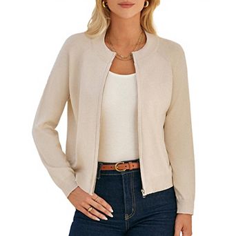 Women's Zip Up Knitted Cardigan Jacket