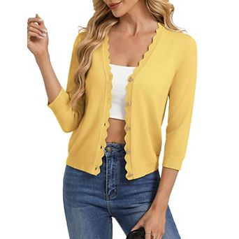 Women's Summer Bolero Shrug 3/4 Sleeve Cardigan