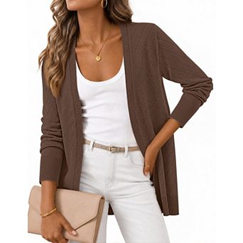 Women's Fall Crochet Lightweight Cardigan