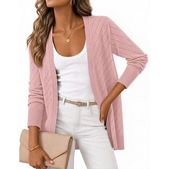 Women's Fall Crochet Lightweight Cardigan