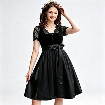 Women's German Dirndl Dress Oktoberfest Costume Dresses for Bavarian Oktoberfest Festival