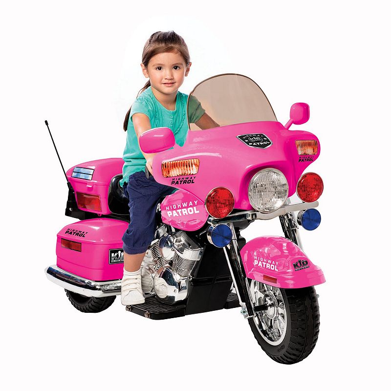 91939800 National Products Police Motorcycle Ride-On - Pink sku 91939800