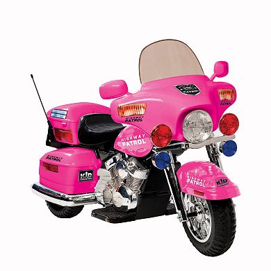 National Products Police Motorcycle Ride-On - Pink