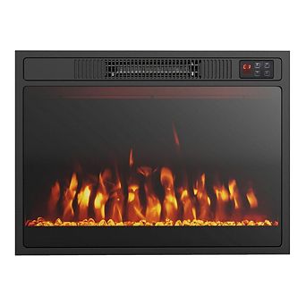 23 in 750W/1500W Electric Fireplace Heater with Alter Flame Color and Brightness