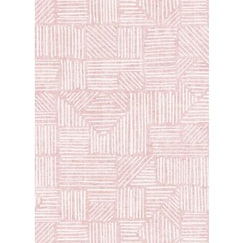 Modern Abstract Geometric Line Indoor Rug Contemporary Decor Carpet for Living Room Bedroom Office