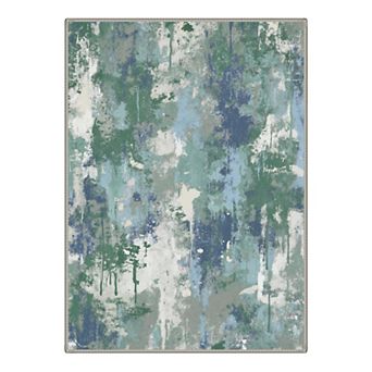 GENIMO Area Rug, Low Pile Washable Non Slip Versatile Rug for Living Room Home Decor