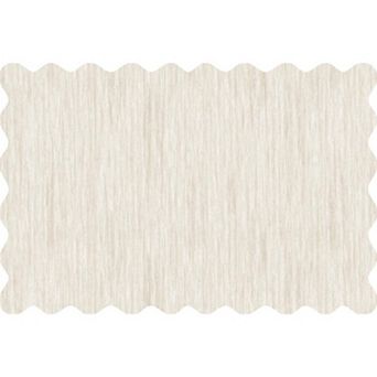 Modern Scalloped Rug Scalloped Border Area Rug Washable Modern Rug Area Rugs for Living Room