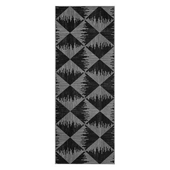 Washable NonSlip Runner Rug Entryway Hallway LowPile Soft Mat Modern Stripe Bath Laundry