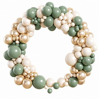 130 pc Sage Green Balloon Kit