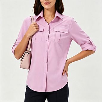 Women's Long‑Sleeve UV Sun Protection Shirts, Breathable Hiking Fishing Outdoor Tops