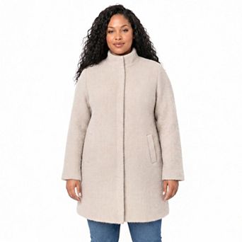 Plus Size Weathercast Houndstooth Cozy Featherknit Topper