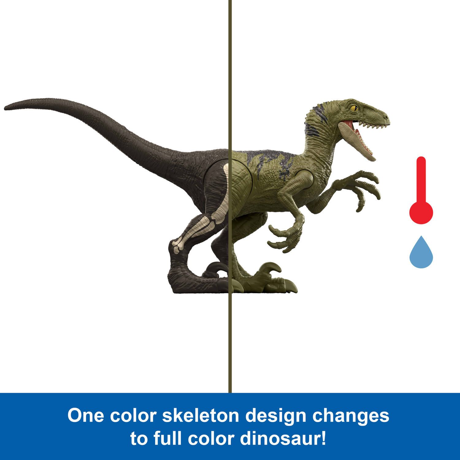 Детские фигурки Mattel Jurassic World Dino Reveal Warm Water Color Change Dinosaur Toys - Styles May Vary — фото 4
