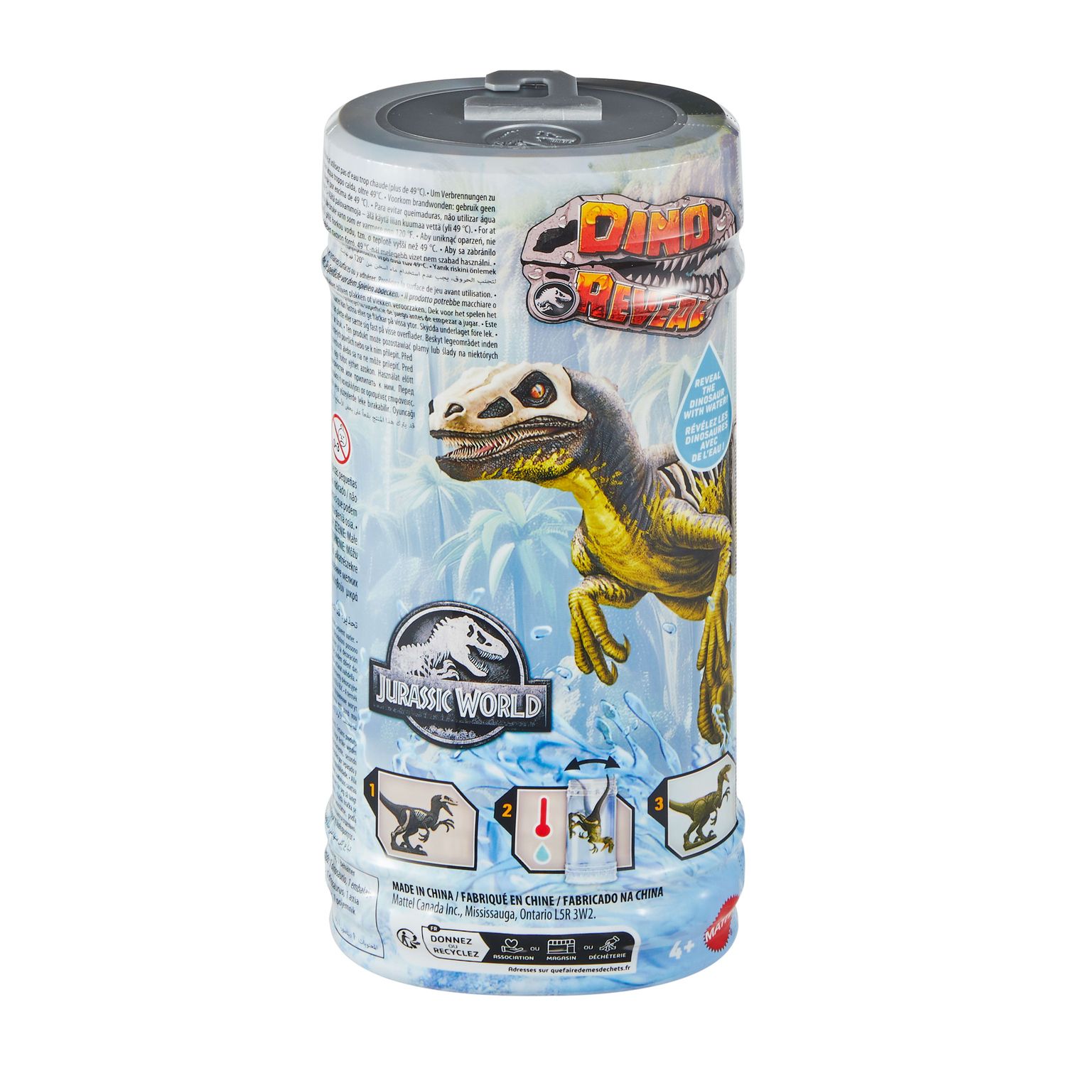 Детские фигурки Mattel Jurassic World Dino Reveal Warm Water Color Change Dinosaur Toys - Styles May Vary — фото 6