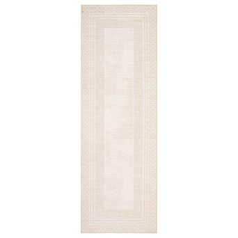 Boho Geometric Border Machine Washable Area Rug Ultra Thin Carpet for Living Room Bedroom Office