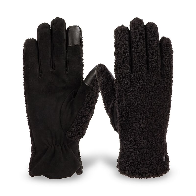 Women's isotoner Stretch Microsuede & Teddy Sherpa Gloves,