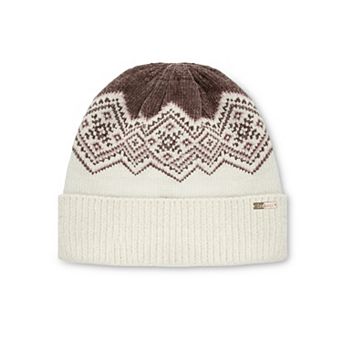 Women's isotoner SherpaSoft Chenille Fair Isle Beanie Hat
