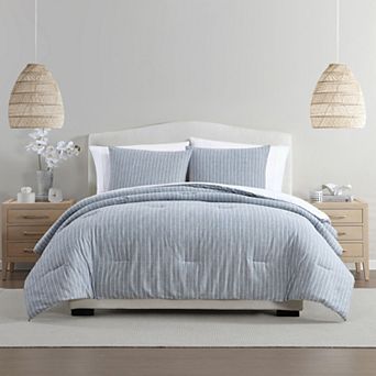 Palm Aire Jackson Stripe Cotton Comforter Set with Shams
