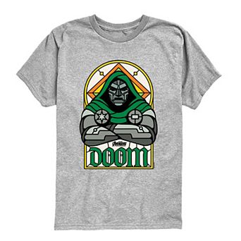 Boys 8-20 Marvel Avengers: Doomsday Doctor Doom Stained Glass Short Sleeve Graphic Tee