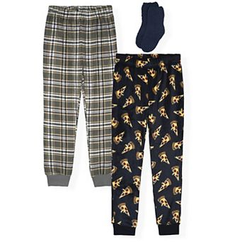 Sleep On It Boys 2-Pack Fleece Pajama Pants