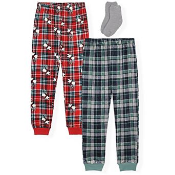 Sleep On It Boys 2-Pack Fleece Pajama Pants